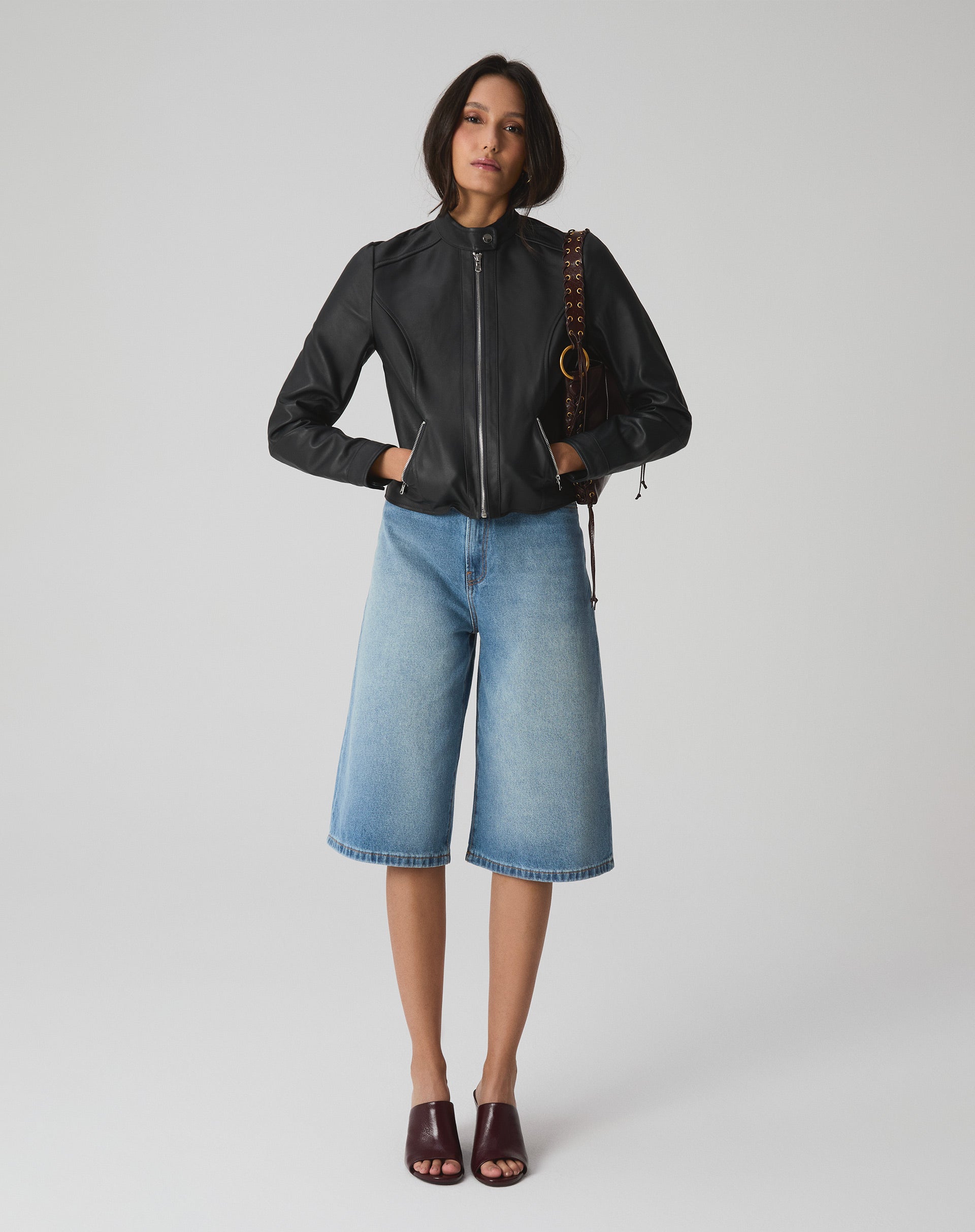 Zattini Jaqueta De Couro Feminina Amaro Puffer Feminina Jaqueta