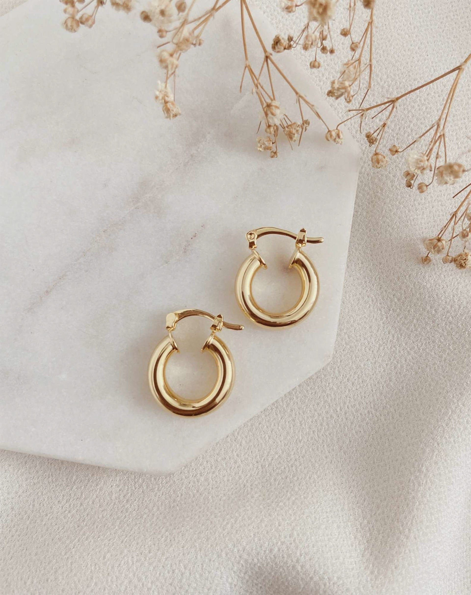 Mini Argola Classy - Dourado