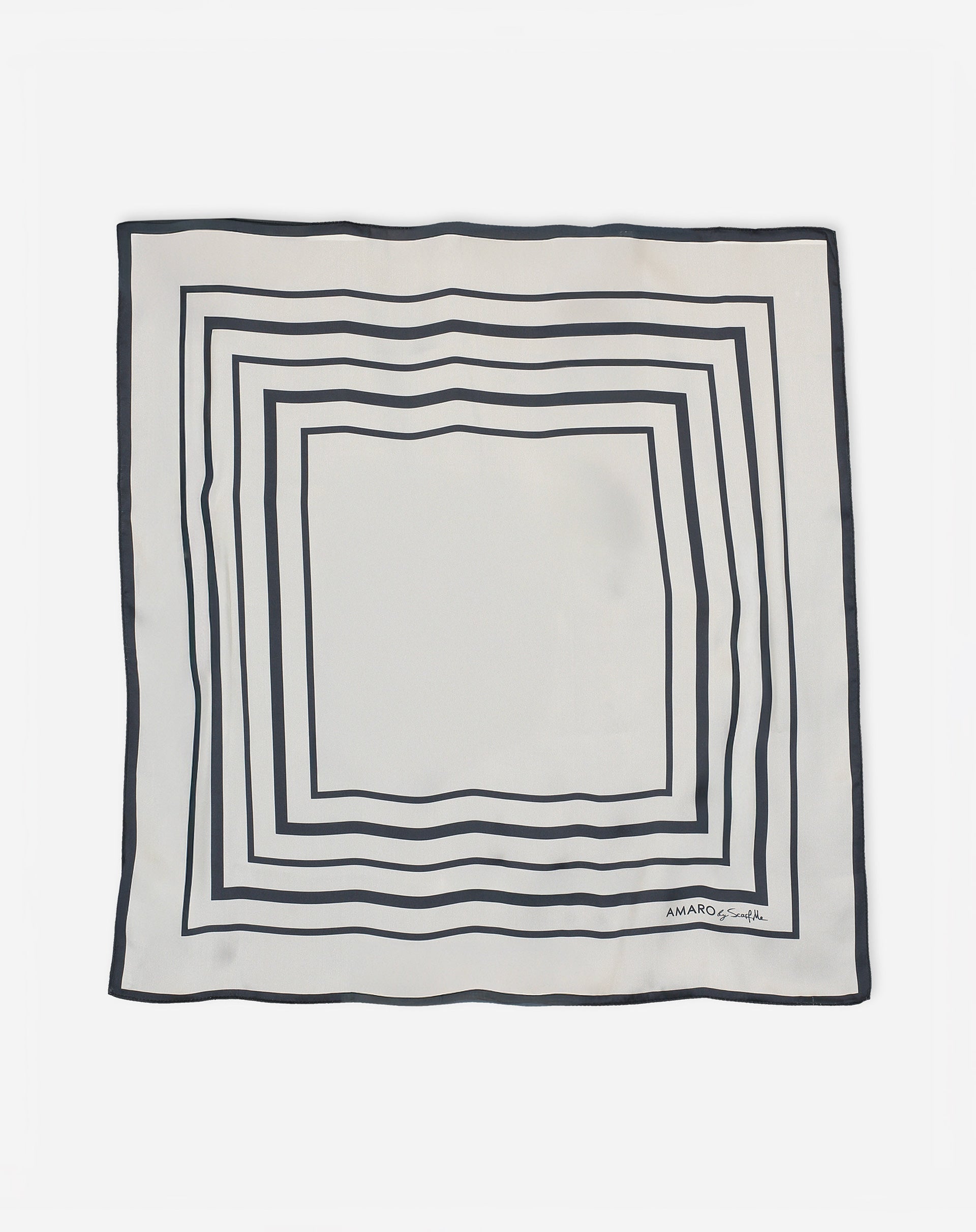 Lenço AMARO By Scarf Me 90x90cm - Preto e Branco