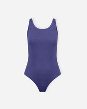Imagem do body azul marinho em fundo branco.