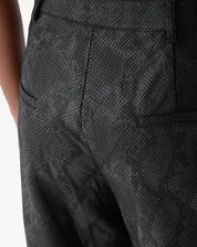 CALÇA RETA COBRA PU - PRETO