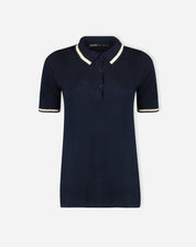 BLUSA POLO TRICOT - AZUL MARINHO
