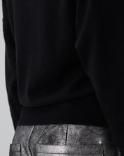 SUÉTER CASHMERE GOLA V  - PRETO