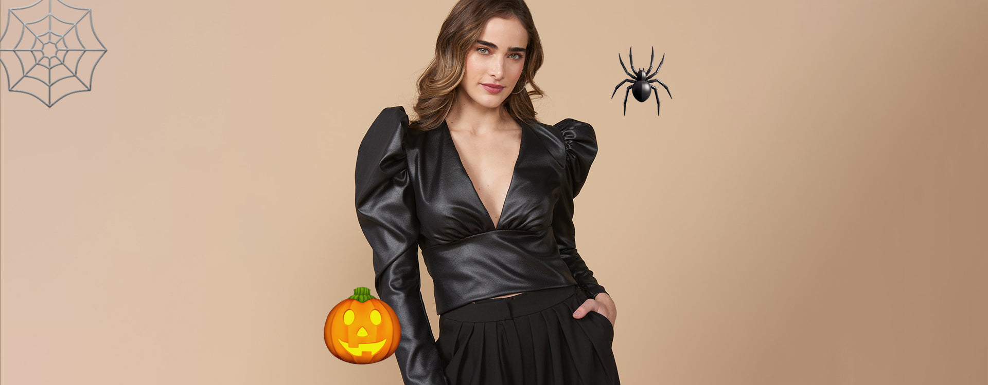 10 fantasias fáceis de Halloween usando vestido preto