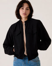 JAQUETA BOMBER DE SARJA