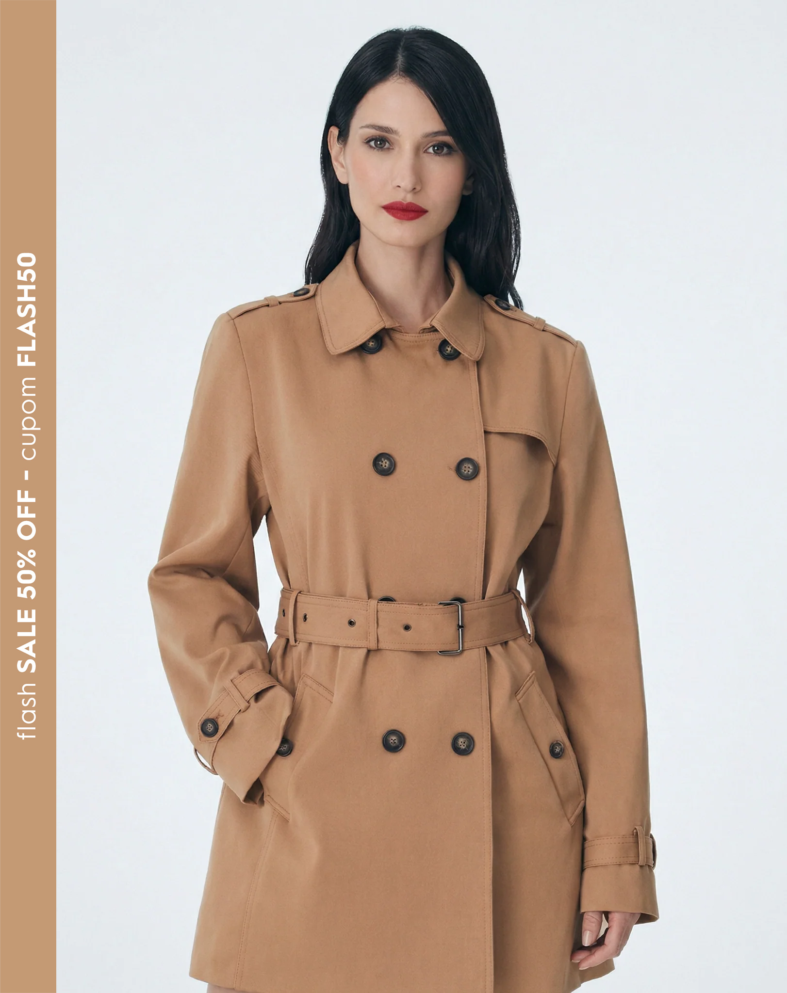 Trench Coat London Breeze - Camel