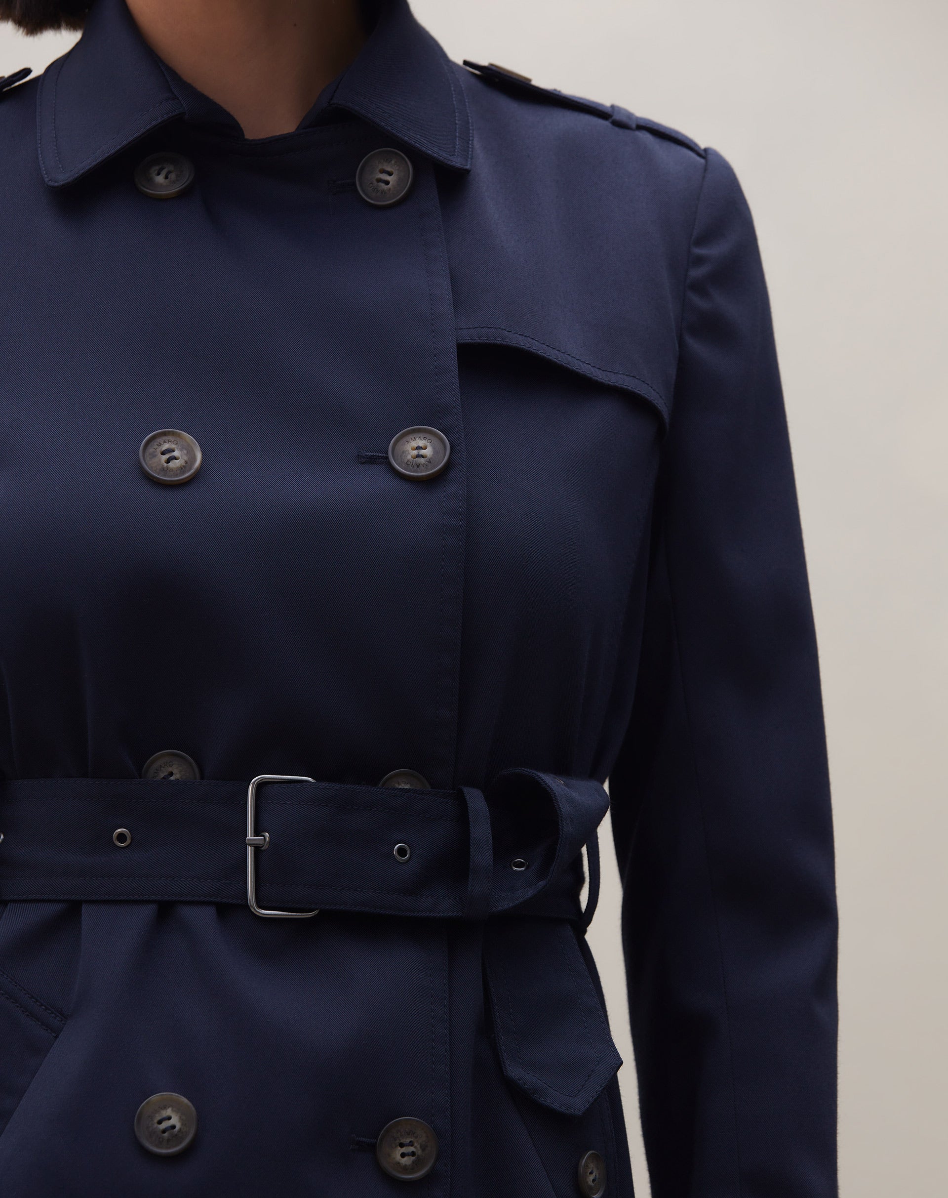 Trench Coat London Breeze - Azul Marinho