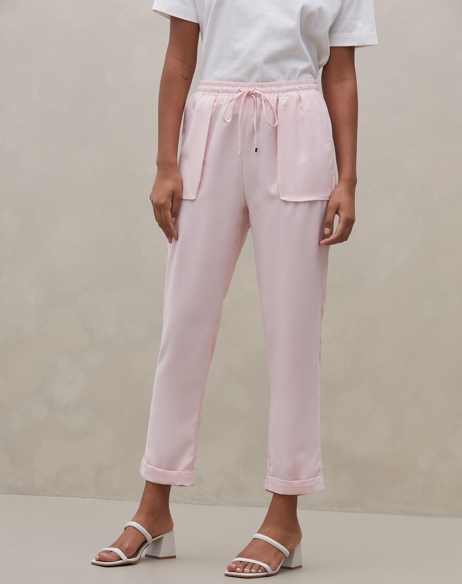Calça Jogging Alfaiataria Essential - Rosa Claro