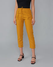 CALÇA JOGGING ALFAIATARIA ESSENTIAL - MOSTARDA