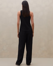Regata Basic Viscose Lisa - Preto