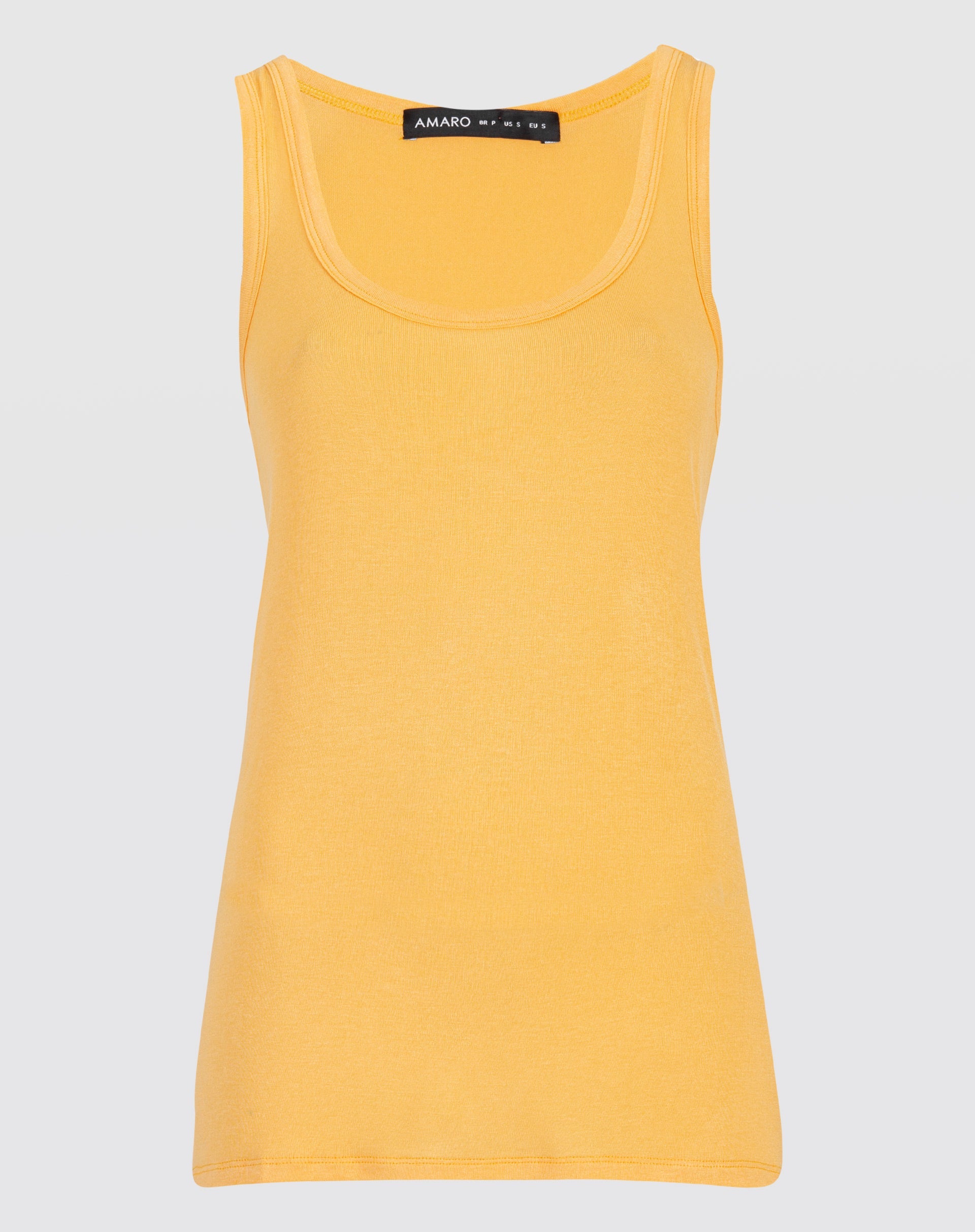 Regata Basic Viscose Lisa - Amarelo
