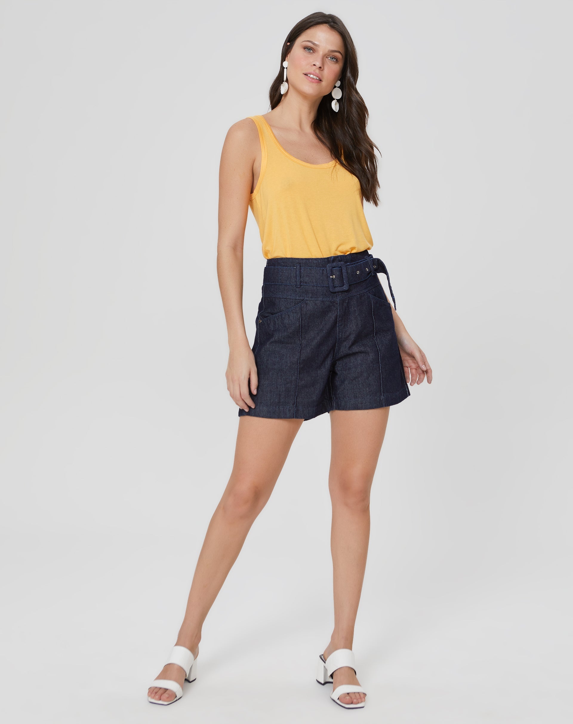 Regata Basic Viscose Lisa - Amarelo