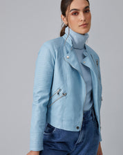 Jaqueta Leather Special - Azul Claro