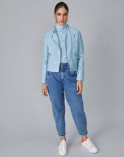Jaqueta Leather Special - Azul Claro