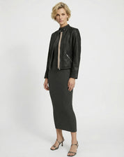 Jaqueta Couro Pelica Essential - Preto