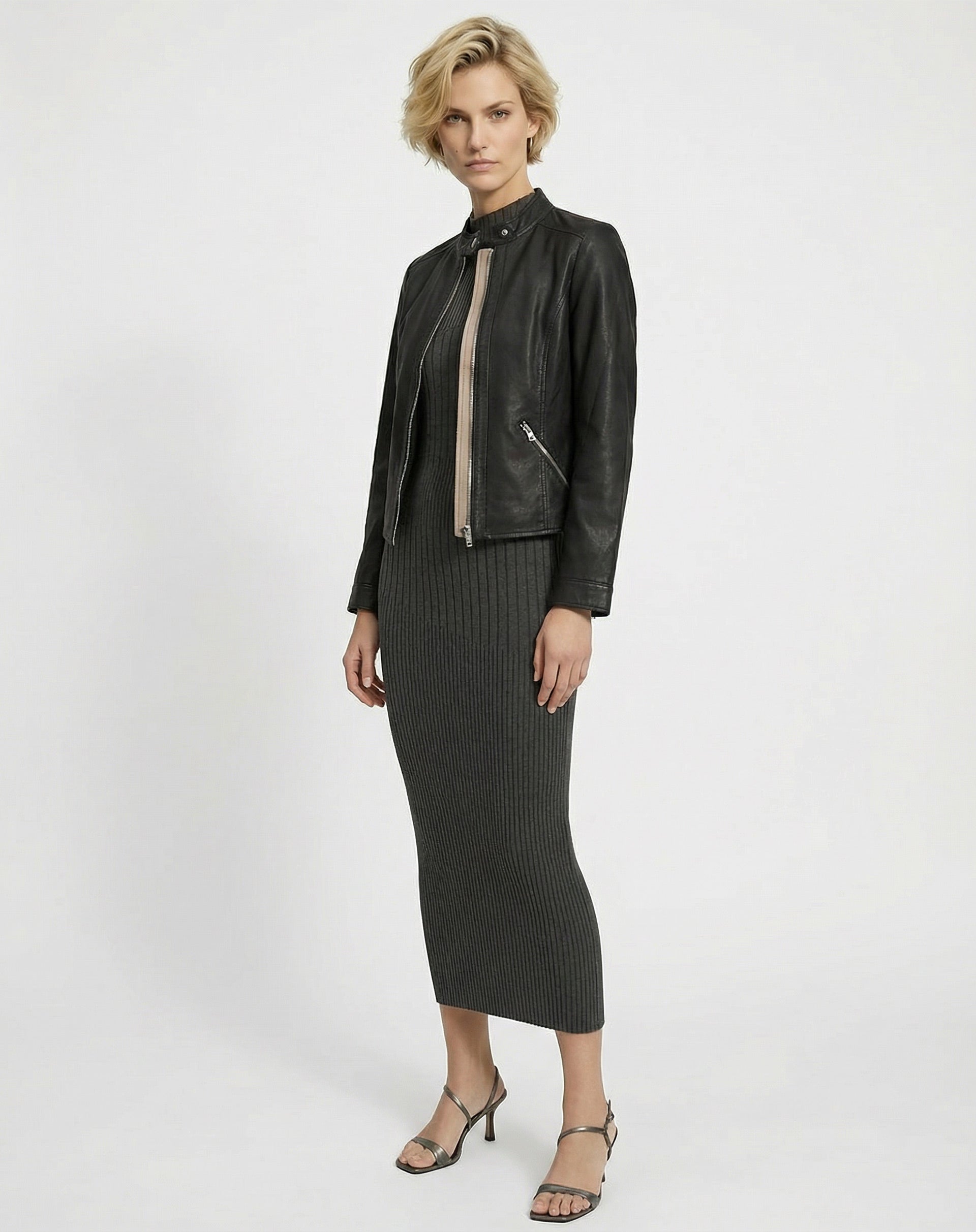 Jaqueta Couro Pelica Essential - Preto