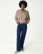 Jaqueta Couro Pelica Deluxe - Rosa Claro