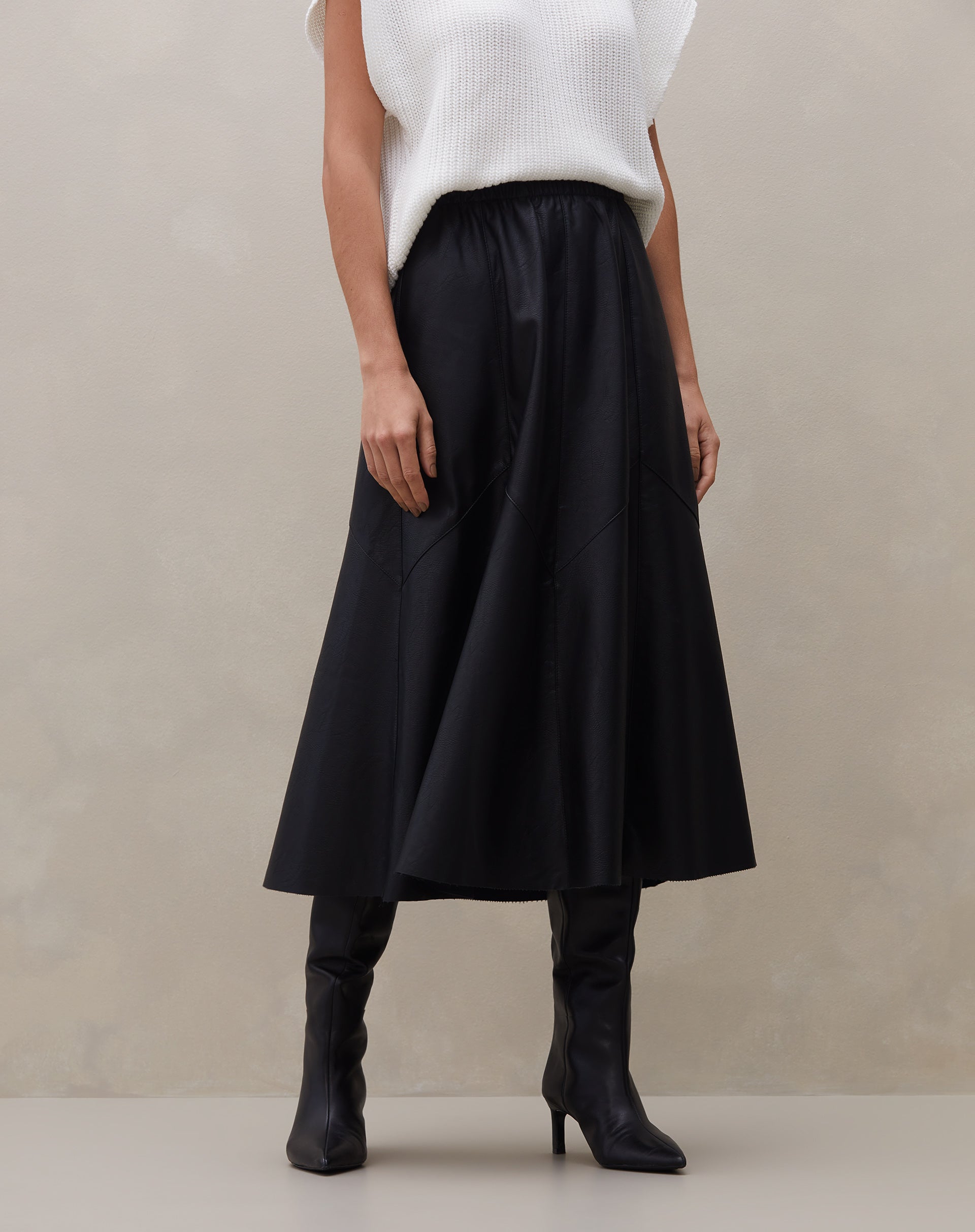 Saia Midi Statement - Preto