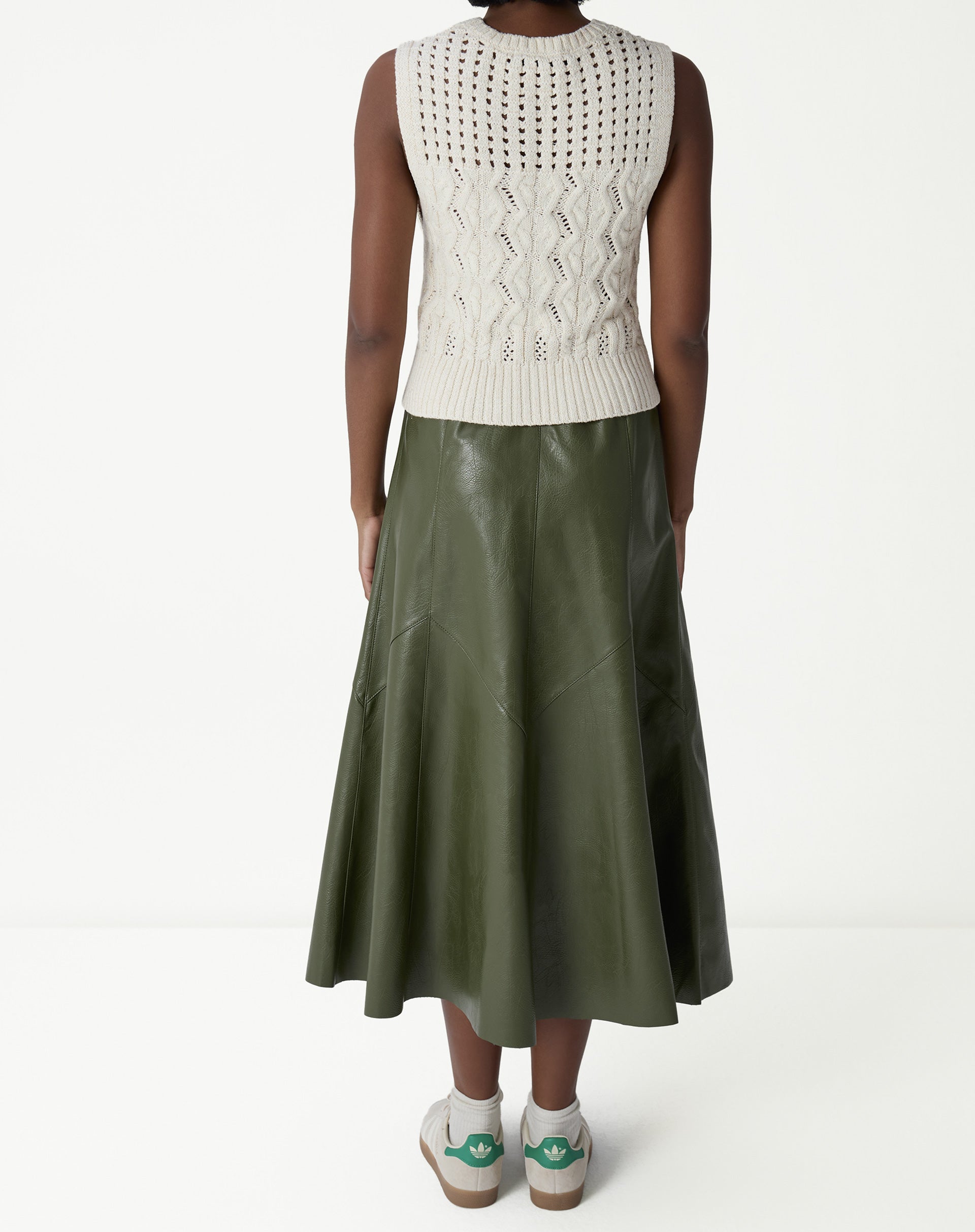 Saia Midi Statement - Verde Militar