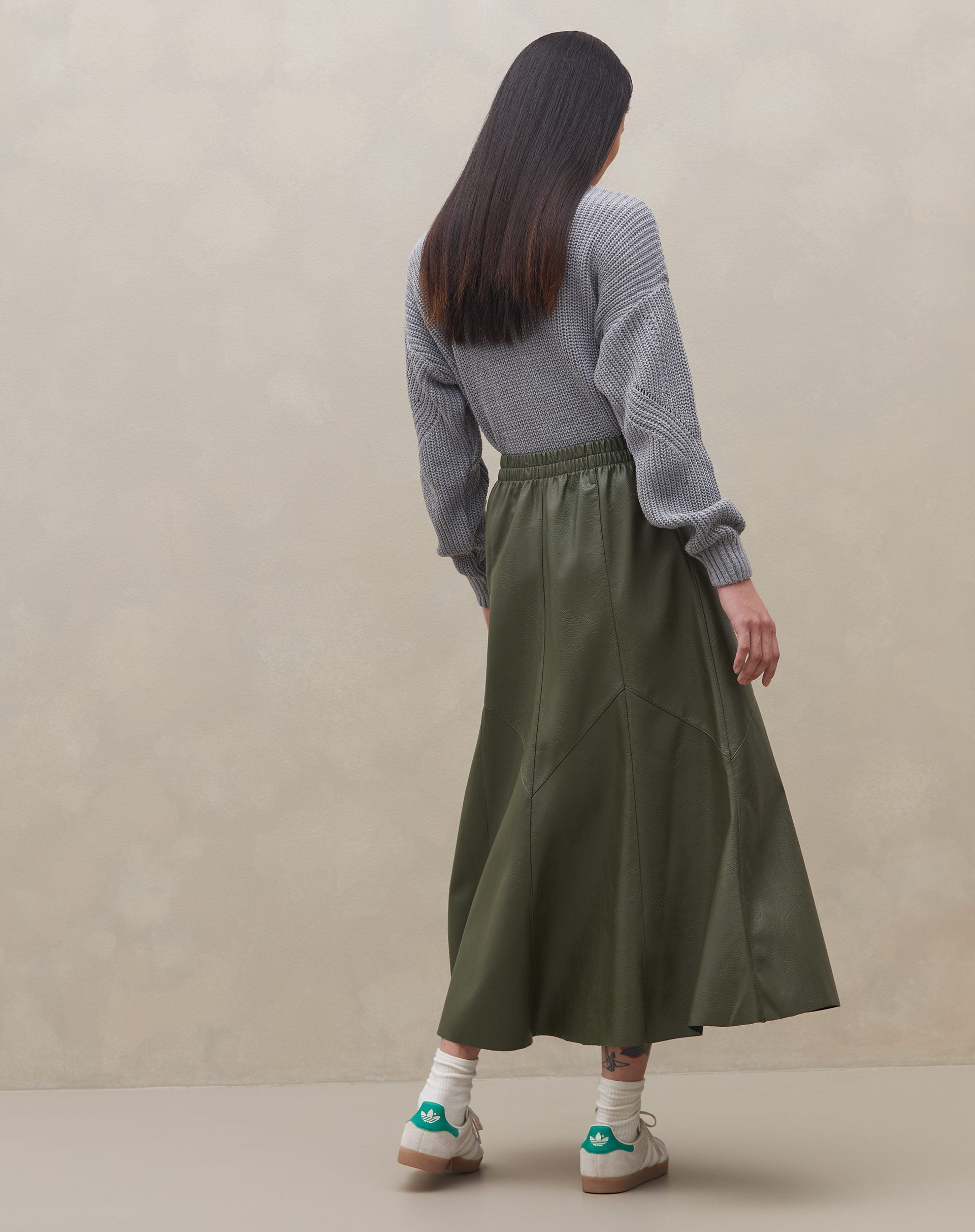 Saia Midi Statement - Verde Militar