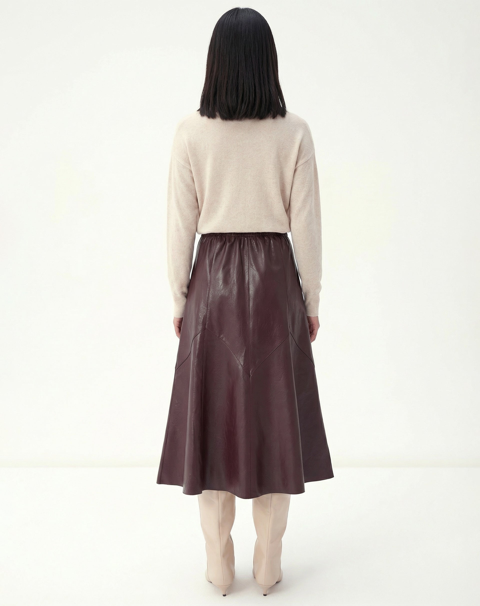 SAIA MIDI STATEMENT ESSENTIAL - BURGUNDY