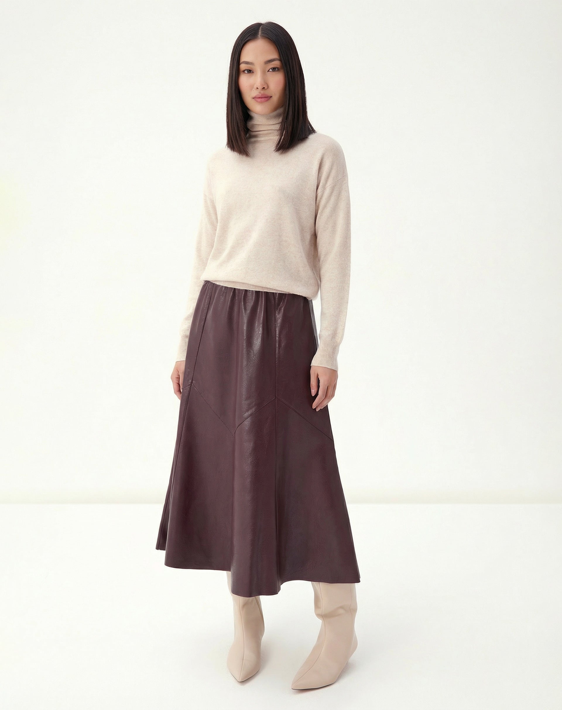 SAIA MIDI STATEMENT ESSENTIAL - BURGUNDY