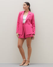 BLAZER ALONGADO BOTÕES FORRADOS - ROSA