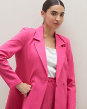 BLAZER ALONGADO BOTÕES FORRADOS - ROSA