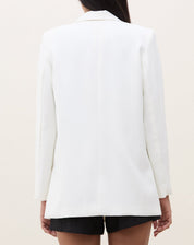 Blazer Fashion Summer Alongado - Off-white