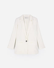 Blazer Fashion Summer Alongado - Off-white