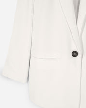Blazer Fashion Summer Alongado - Off-white