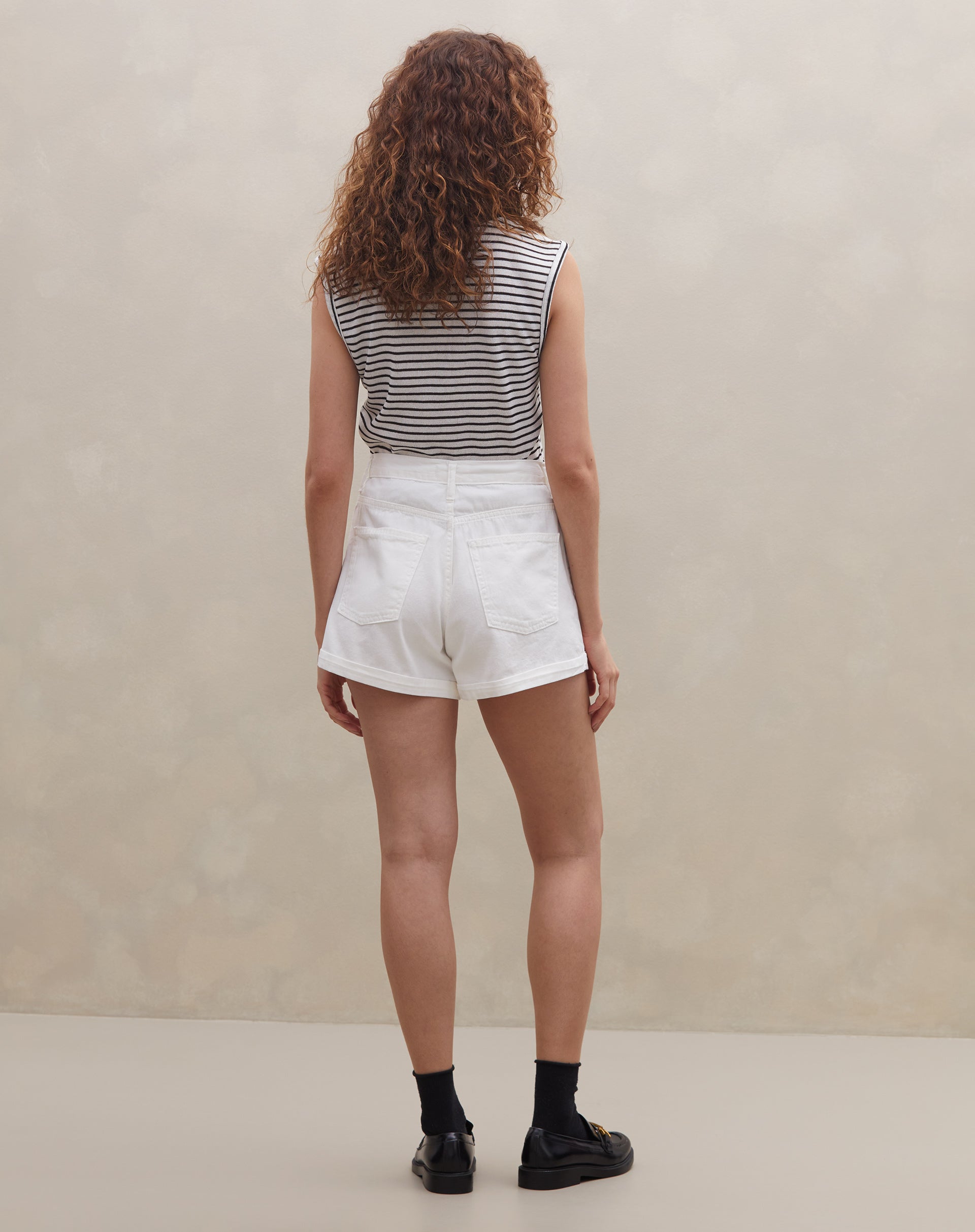 Shorts de Sarja Essential - Branco