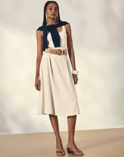 Saia com Amarração de Linho - Natural