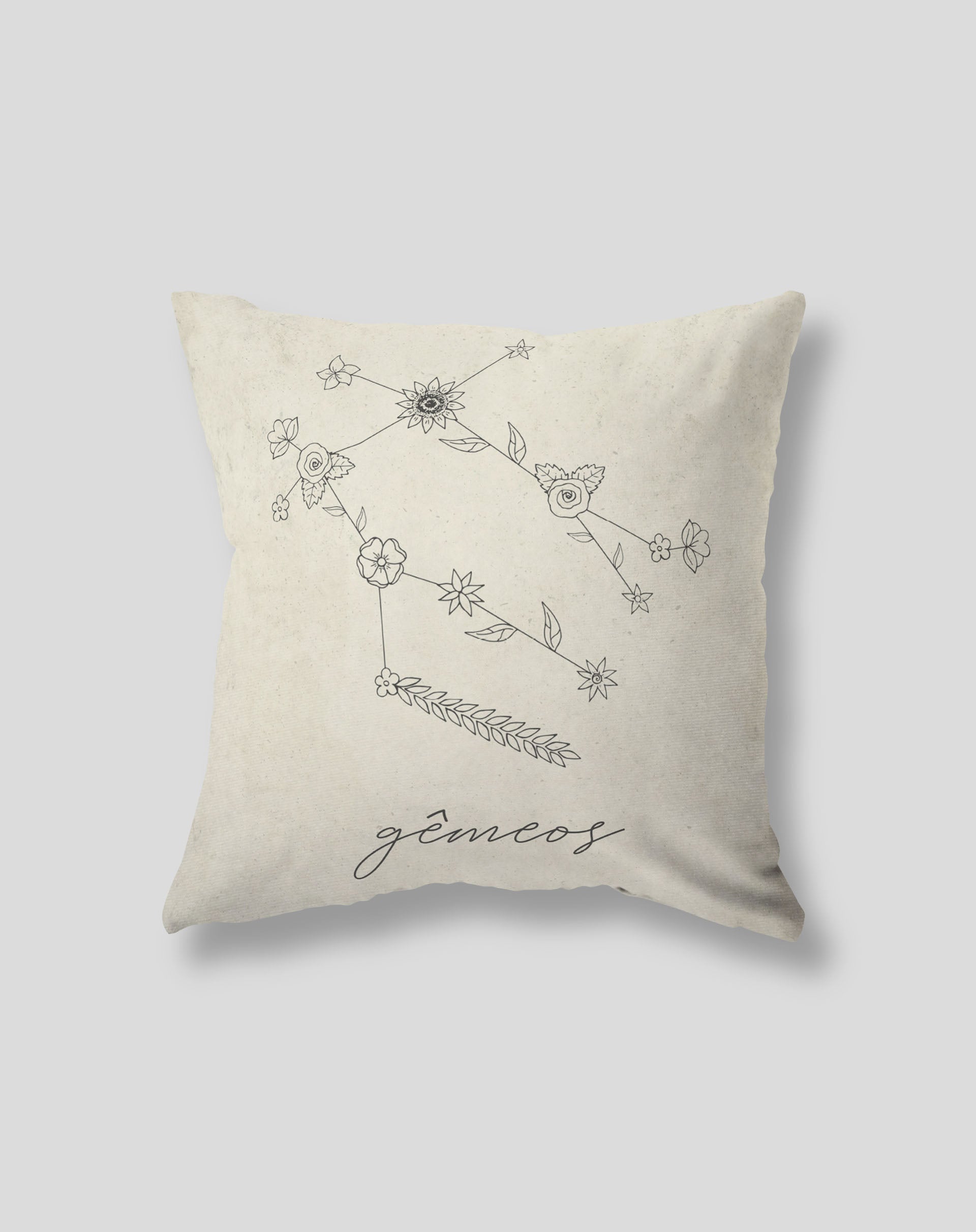 Design Up Living Capa de Almofada Signo 42x42  - Gêmeos
