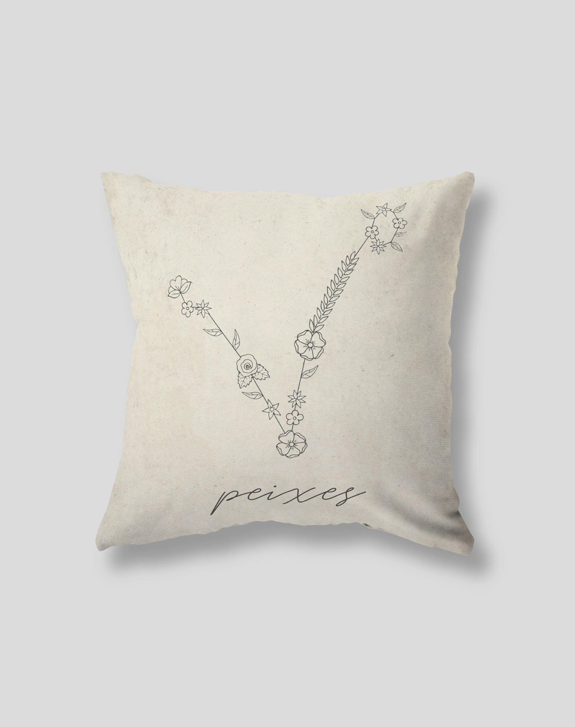Design Up Living Capa de Almofada Signo 42x42  - Peixes