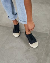 Alme Tênis Casual Lume sem Cadarço - Preto
