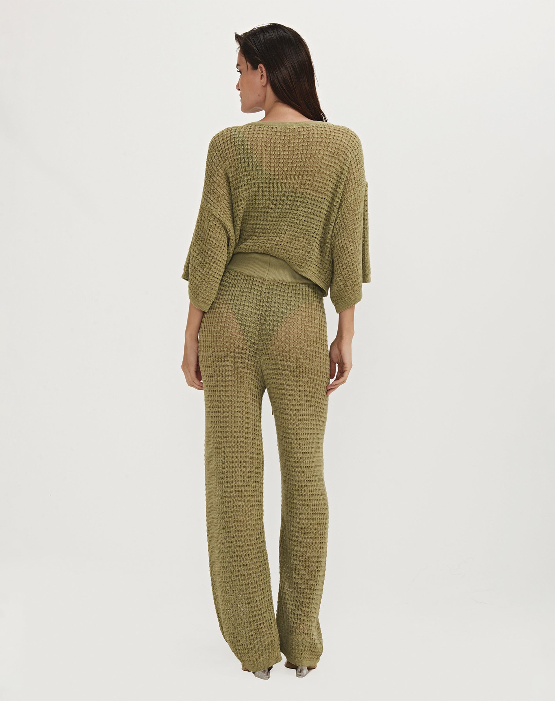 Triya Calça Nicole Tricot - Verde