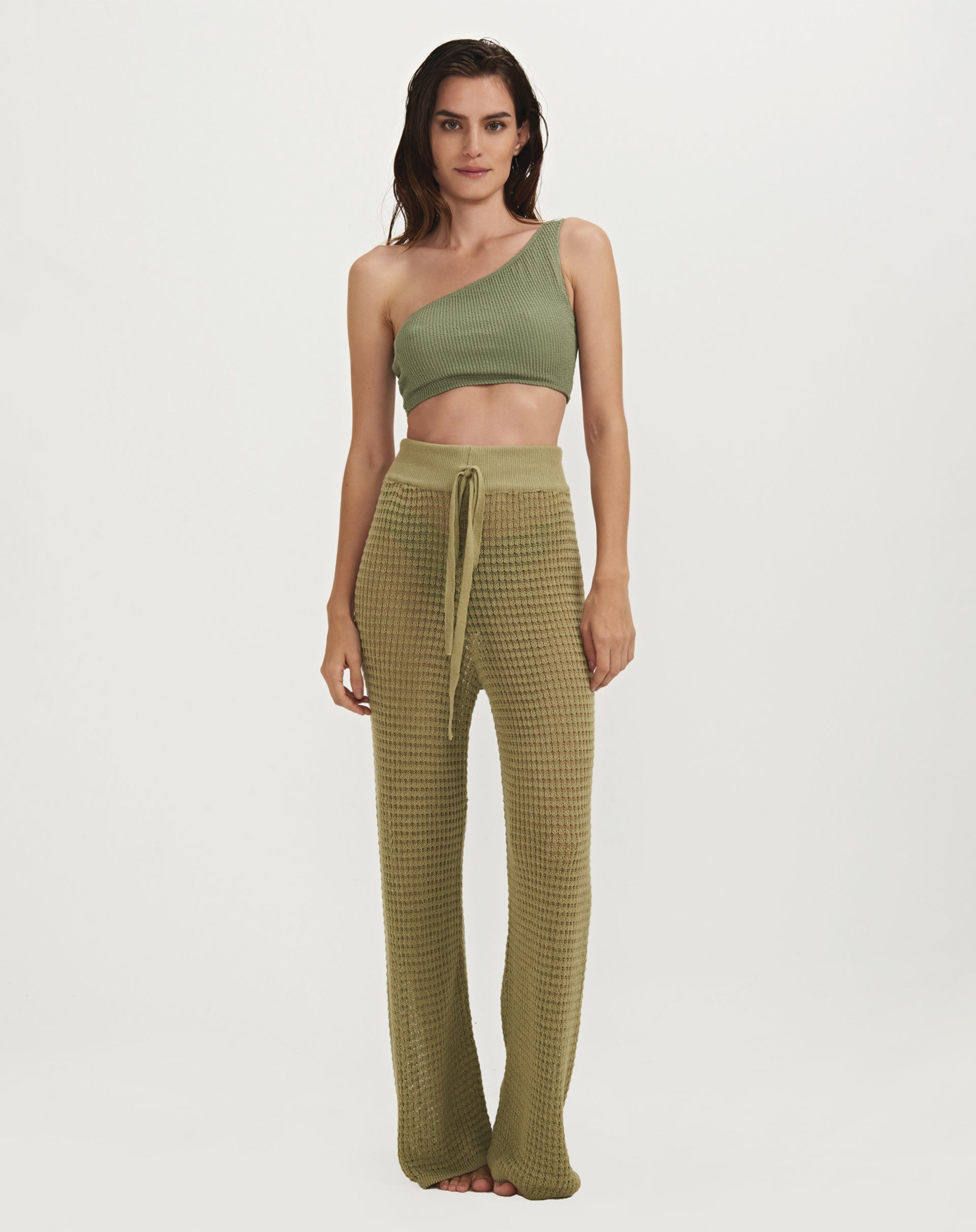 Triya Calça Nicole Tricot - Verde