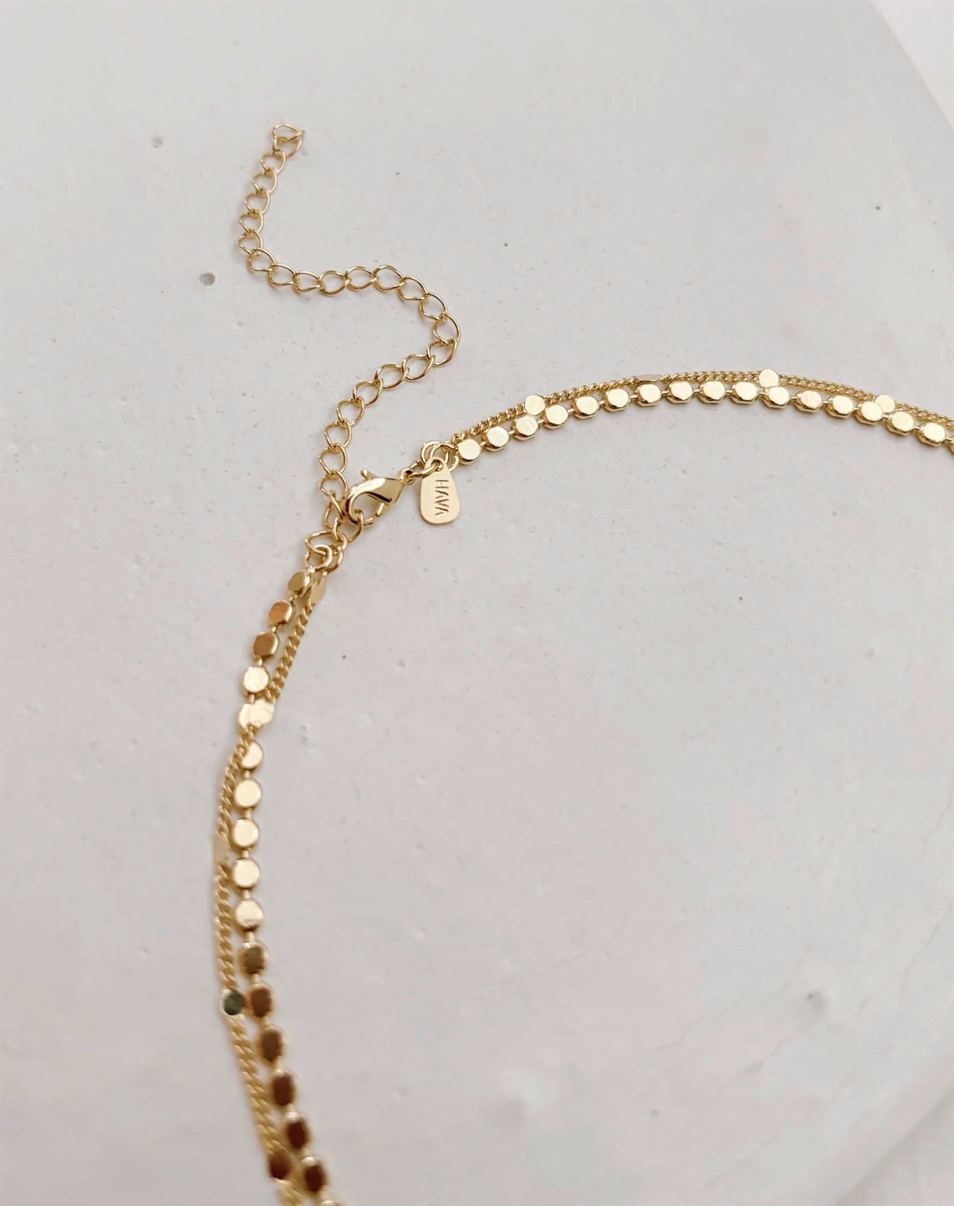 Colar Duplo Dots - Dourado