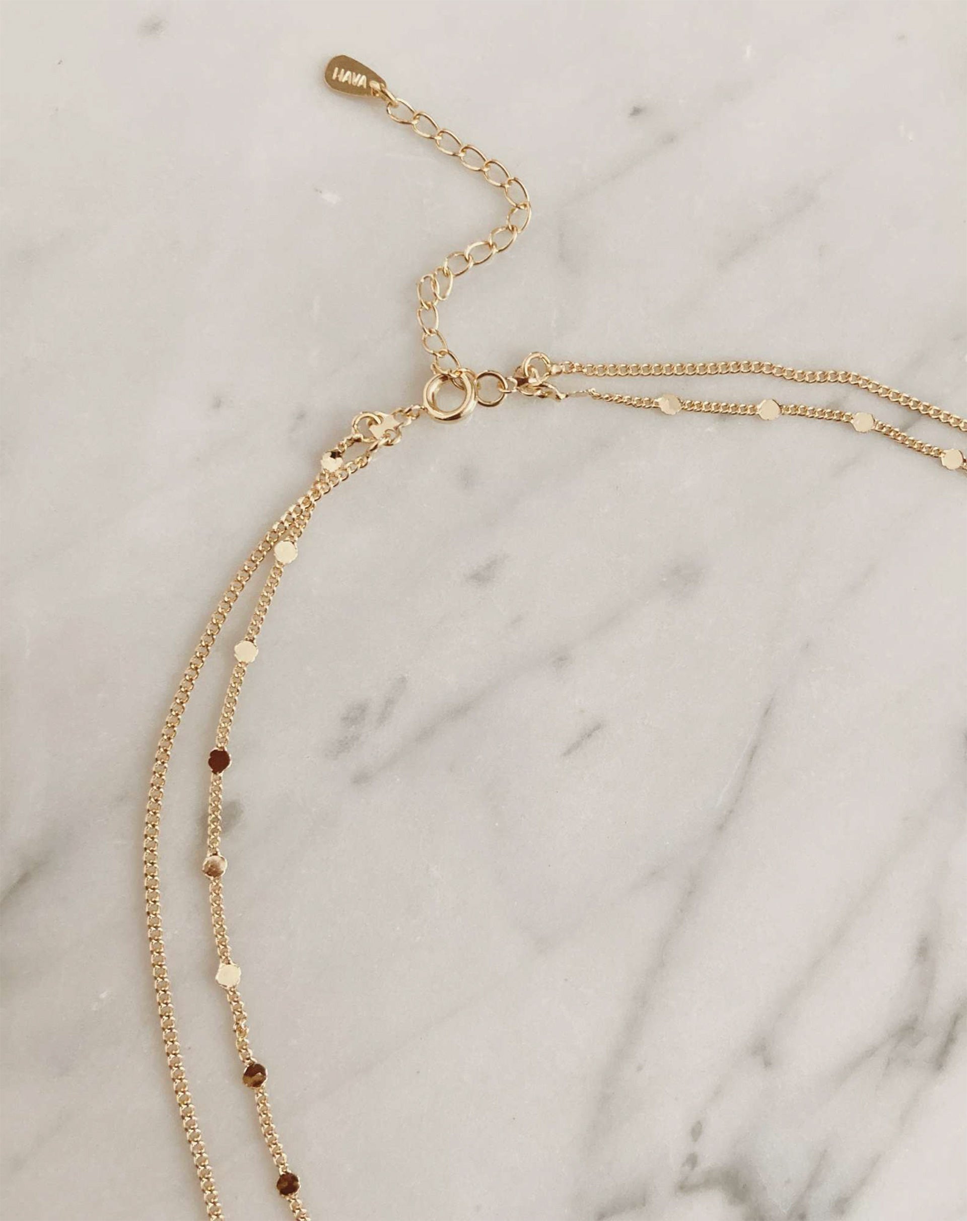 Colar Duplo Minimal - Dourado