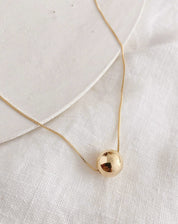Colar Esfera Médio - Dourado - Dourado
