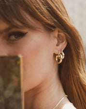 Argola Classy - Dourado