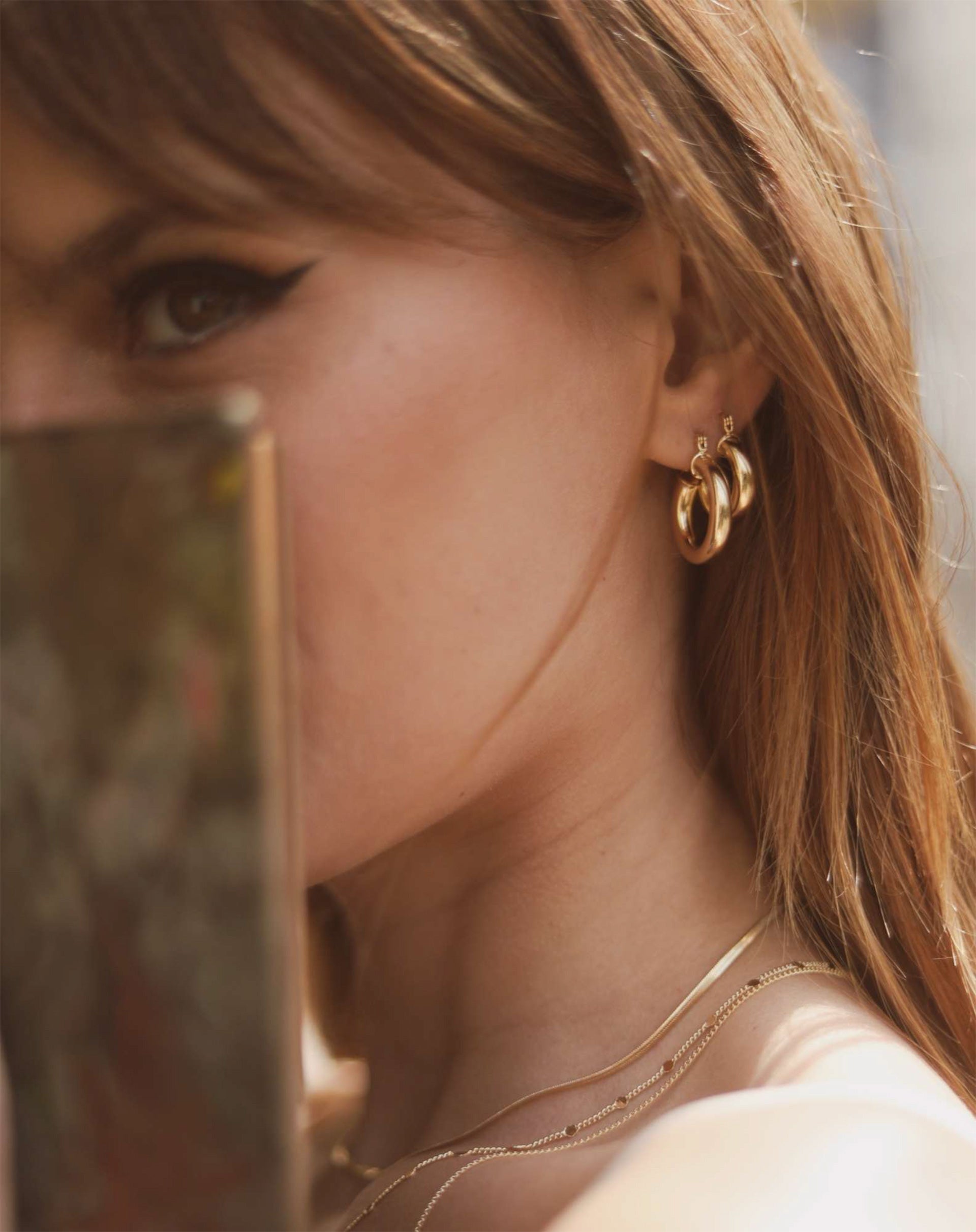 Argola Classy - Dourado