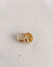 Argola Click Grande - Dourado