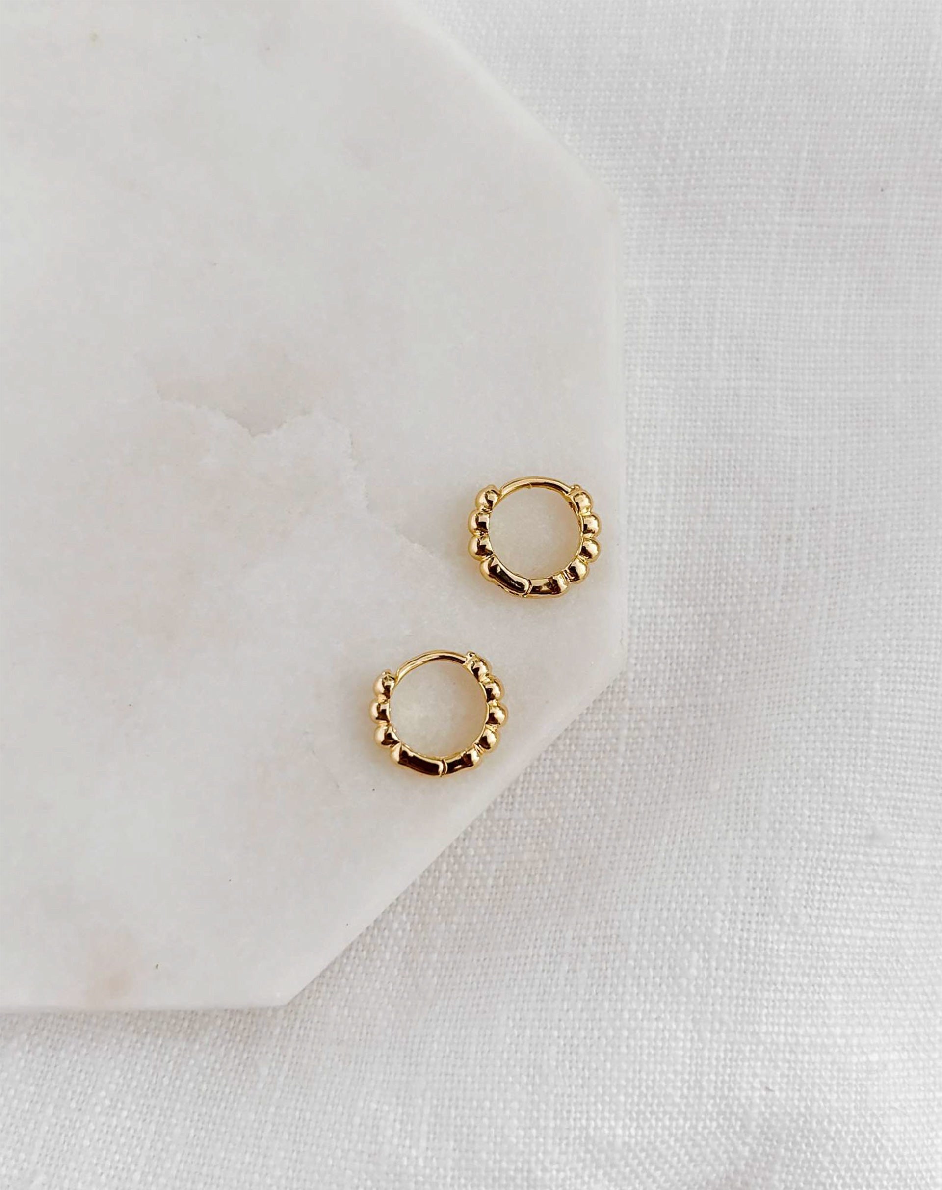 Argolinha Click Dots - Dourado