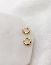 Argolinha Click Dots - Dourado