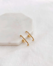 Ear Hook Dots - Dourado