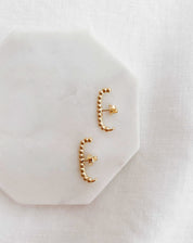 Ear Hook Dots - Dourado