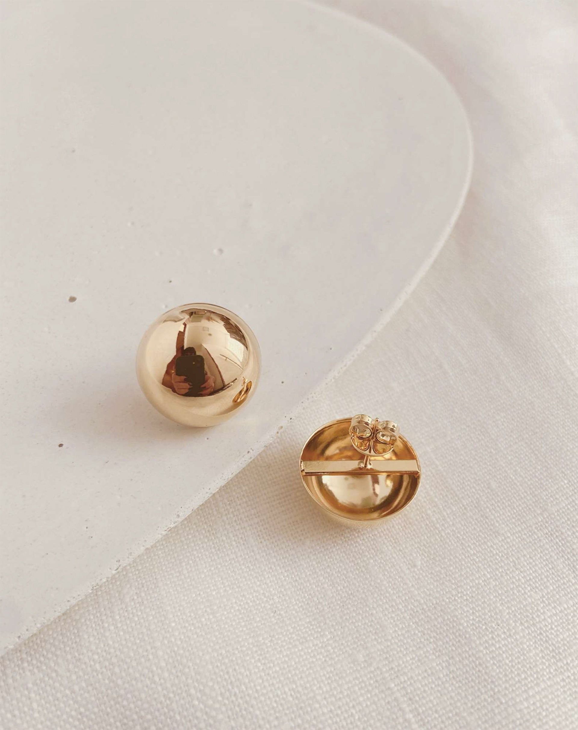 Brinco Bubble Pequeno - Dourado