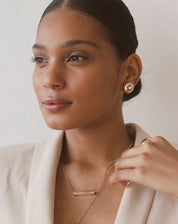 Brinco Bubble Pequeno - Dourado